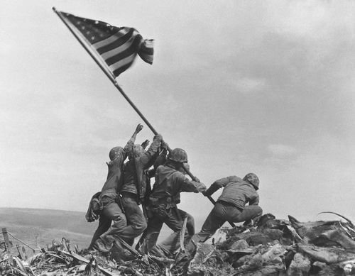 Associated Press photographer Joe Rosenthal took this iconic photo in February 1945.