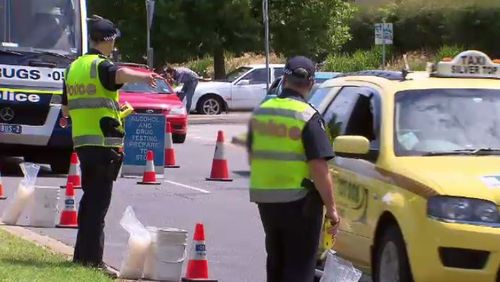 Victoria Police out in force over the holiday period, drug and alcohol testing drivers. (A Current Affair)