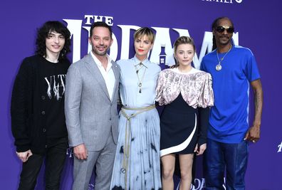 Finn Wolfhard, Nick Kroll, Charlize Theron, Chloë Grace Moretz, Snoop Dogg, premiere, The Addams Family, movie