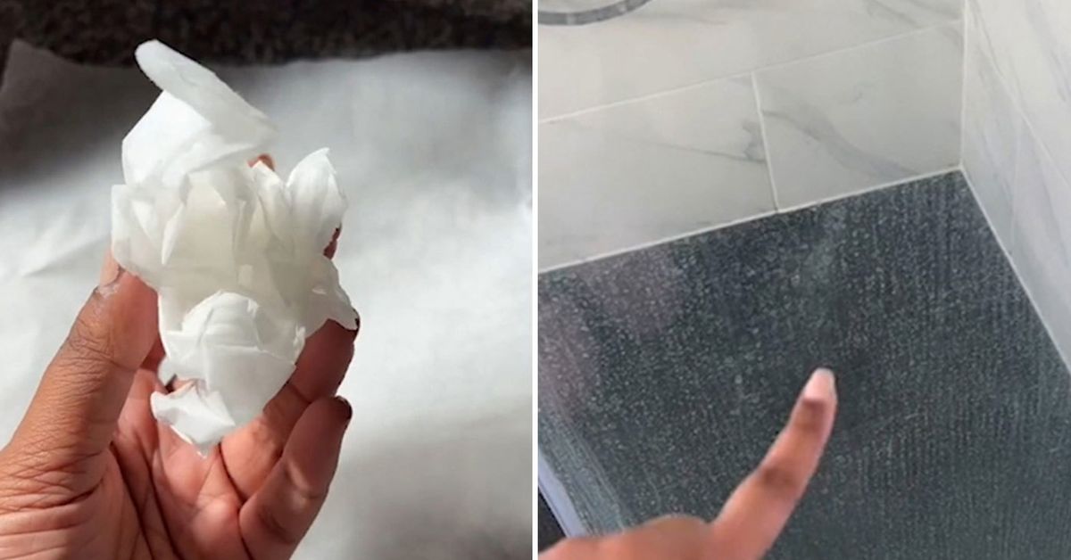TikTok Hack Uses Parchment Paper to Clean Hard Water Stains