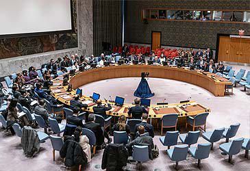 How many UN Security Council members voted in favour of a resolution "demanding" a ceasefire in Gaza?