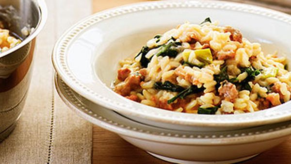 Sausage and Fontina Risotto