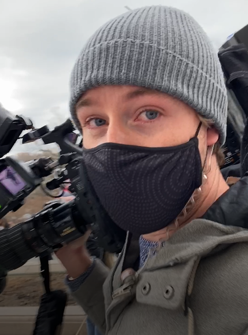 US Bureau Cameraman Nick Richardson was tear gassed in the Capitol attack