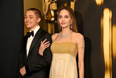 Angelina Jolie and Knox Jolie-Pitt