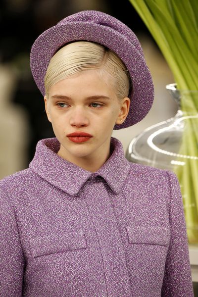 <p>Chanel Haute Couture Spring 2017. Plaid suits in perfect pastels.</p>