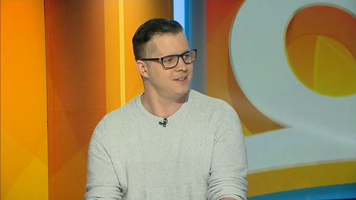 Johnny Ruffo looking in excellent health on the Today Show.