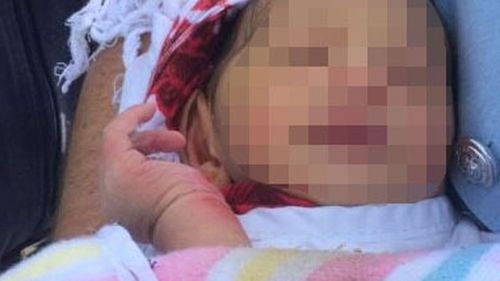 The baby is believed to have survived in the drain for five days. (9NEWS)