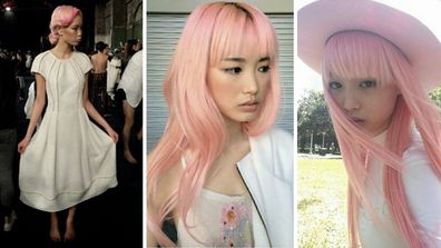 Fernanda Ly's Pink Hair Stole the Louis Vuitton Fall 2015 Show