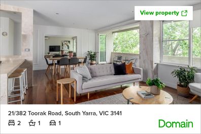 Apartment Melbourne Domain real estate property listing