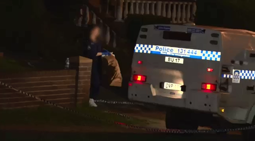 Police were called to an Ashbury house in Sydney's Inner West after an elderly woman activated a personal alarm after being stabbed.