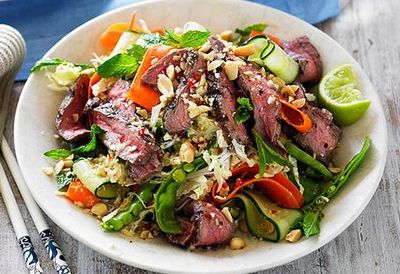 Recipe:&nbsp;<a href="http://kitchen.nine.com.au/2016/05/05/09/57/vietnamese-grilled-beef-salad" target="_top">Vietnamese grilled beef salad</a>