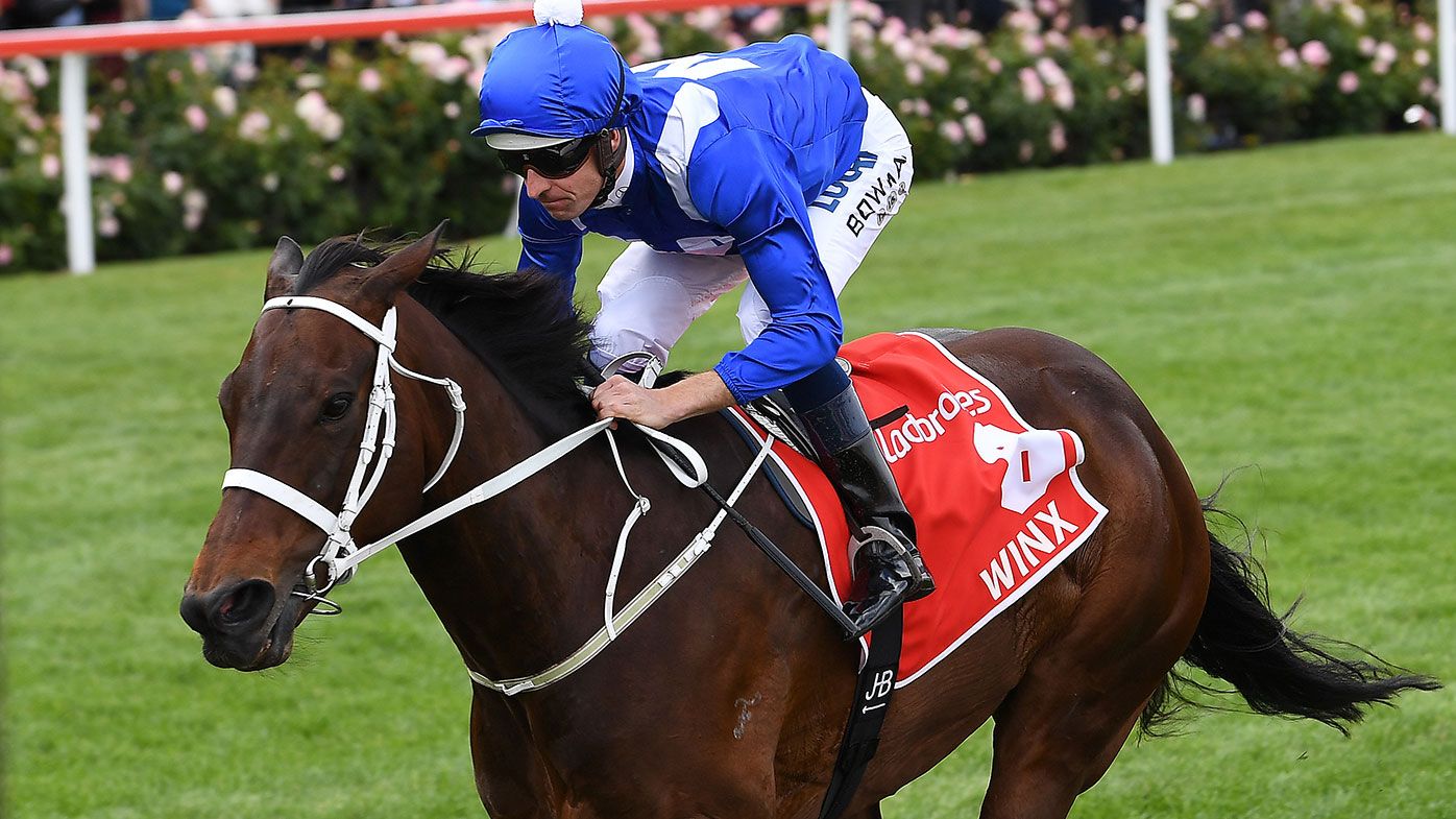 Winx has won a record fourth Cox Plate