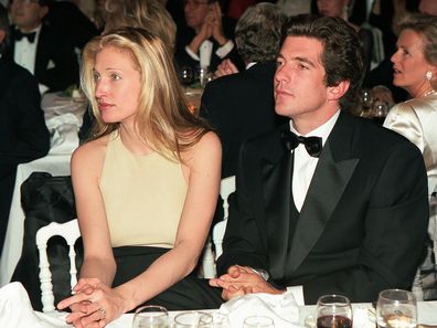 John F. Kennedy, Jr. and Carolyn Bessette Kennedy at a Cartier reception, 1996