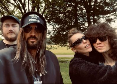 Billy Ray Cyrus shares rare family selfie with Miley and son Braison