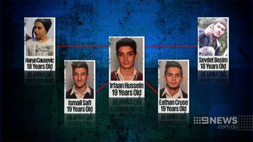 Hussein went to school with teenagers accused of plotting an Anzac Day attack. (9NEWS)