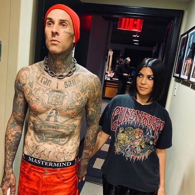 Kourtney Kardashian and Travis Barker. 