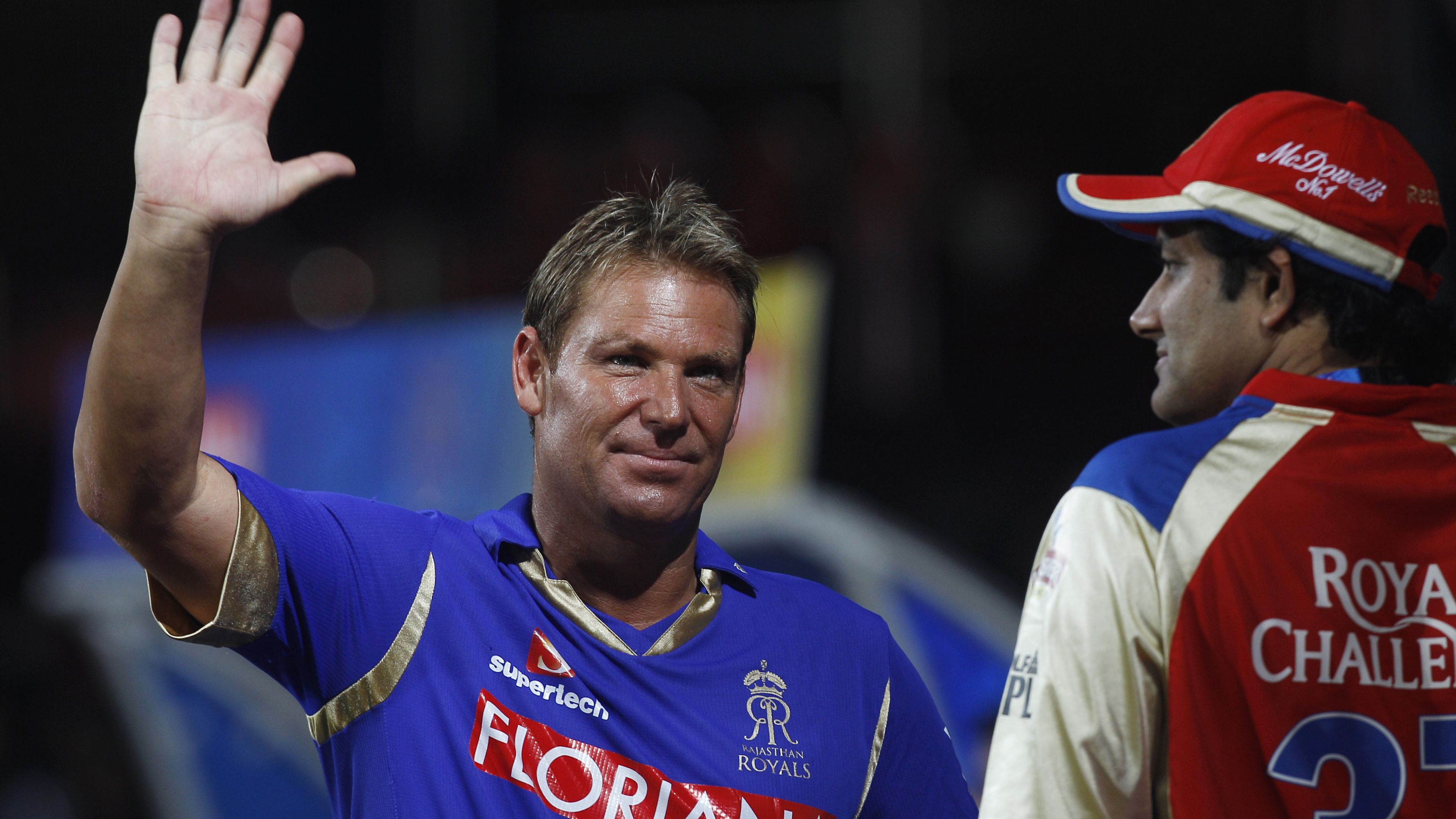 Shane Warne captains the Rajasthan Royals.