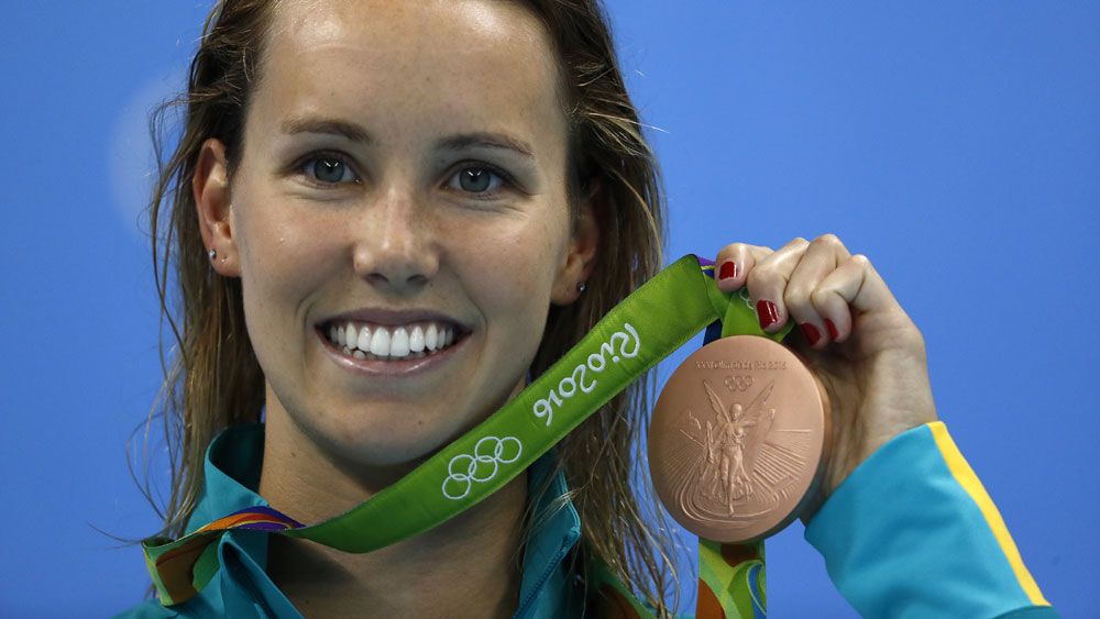 Emma McKeon has won the bronze medal in the 200m freestyle. (AFP)