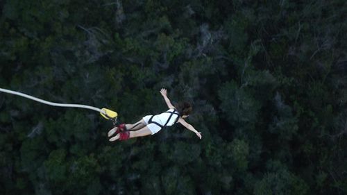 Ms Decadt bungee jumping in South Africa. (Facebook)