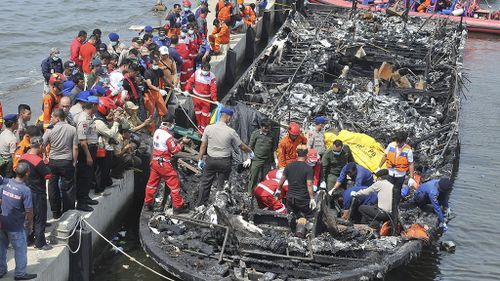 At least 23 dead and 17 missing after Indonesian ferry fire