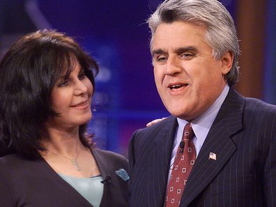 Mavis Leno on "The Tonight Show with Jay Leno" at the NBC Studios in Los Angeles, Ca. October 3, 2001. Photo by Kevin Winter/Getty Images.