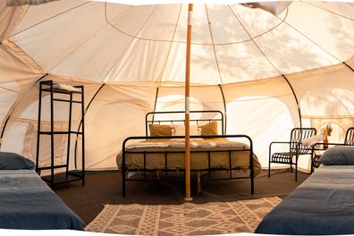 Top End Safari Camp inside tent