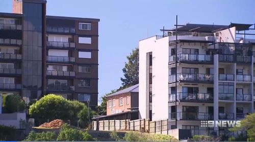 An empty block in the glitzy suburb of New Farm in Brisbane has sold for a whopping $11.3 million. Picture: 9NEWS