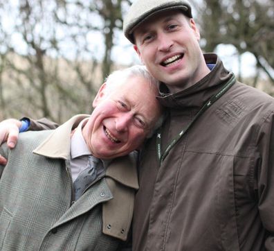 Prince Charles shared a series of photos with his son Prince William for his 40th birthday.