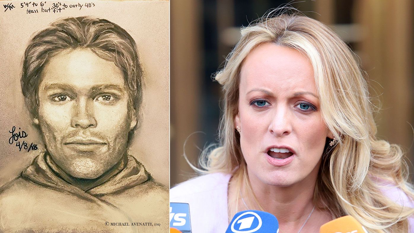 Stormy Daniels and the sketch of her alleged assailant