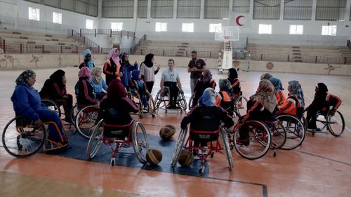 Gazan women shoot for hope with wheelchair basketball