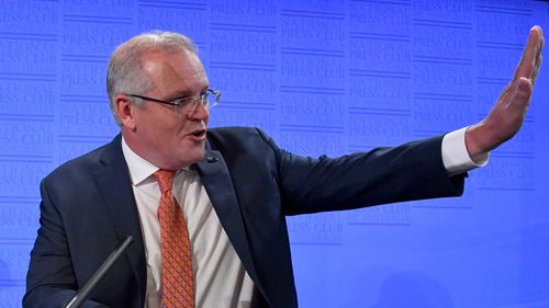 Scott Morrison at the National Press Club.