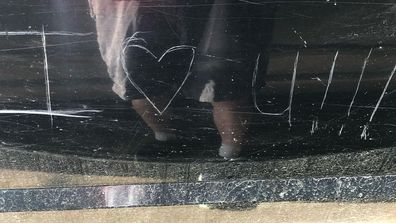 Dad less than pleased at daughter&#x27;s message keyed on Jeep.