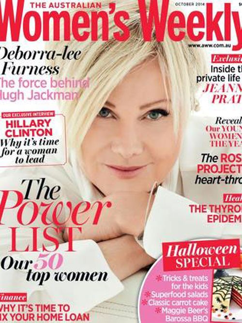 Deborra-Lee Furness came in tenth features on the October 2014 issue. (The Australian Women's Weekly)  