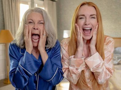 Jamie Lee Curtis and Lindsay Lohan in Freakier Friday (2025)