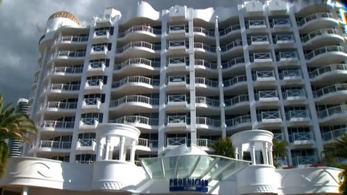 A four-year-old girl has survived a fall from the eighth floor of a Gold Coast apartment building. (9NEWS)