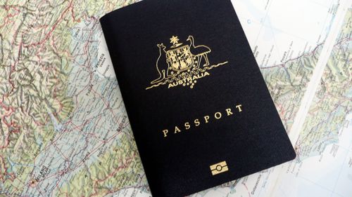 smhcreative first use SMH. 23/06/2008. australian passport on a world map. travel italy holiday . pic ross duncan