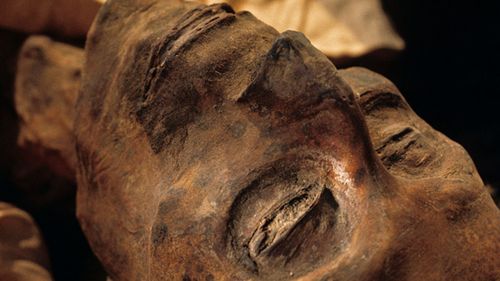 Head of the mummy of Ramses the Great (Photo by Nathan Benn/Corbis via Getty Images)