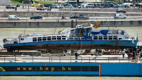 Four more bodies recovered from Danube River as sunken tour boat is retrieved