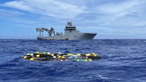 The 3.2 tonne shipment of cocaine was found floating in the Pacific Ocean.