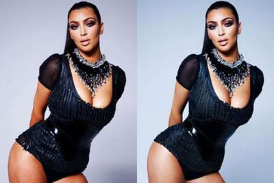 Kim Kardashian lost her curves on the cover of <i>Complex</i> in 2009.