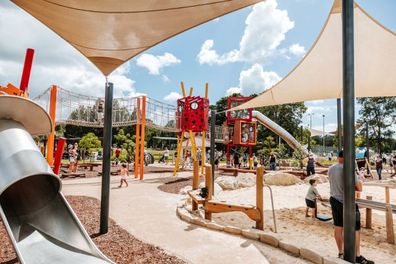 Boongaree nature play park in Berry, New South Wales.