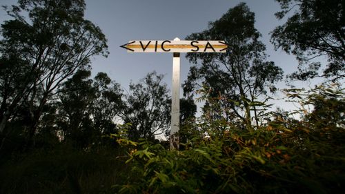 The Victoria-South Australia border