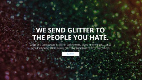 'Ship your enemies glitter' website was a money-making prank
