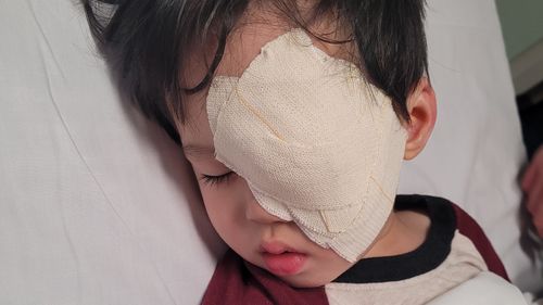 Ryan Li and Kim Vo's little boy Chase has eye cancer.