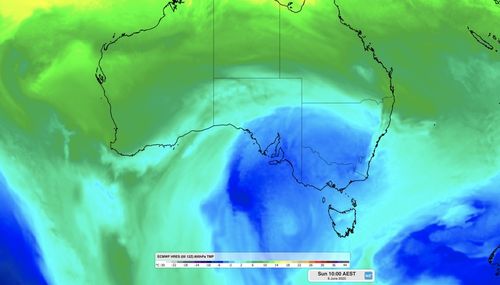 An icy combination of thunderstorms, hail and snow is set to envelop the south-eastern states this long weekend. 