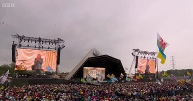 Glastonbury claims Queen attended concert