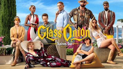 Knives Out: Glass Onion cast.