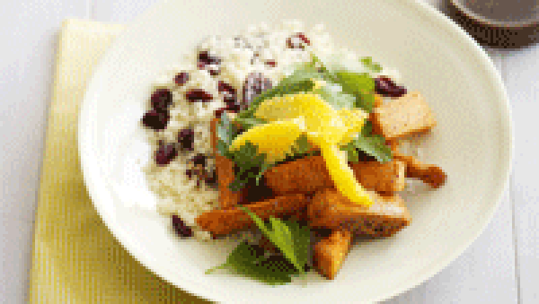 Kumara and orange salad