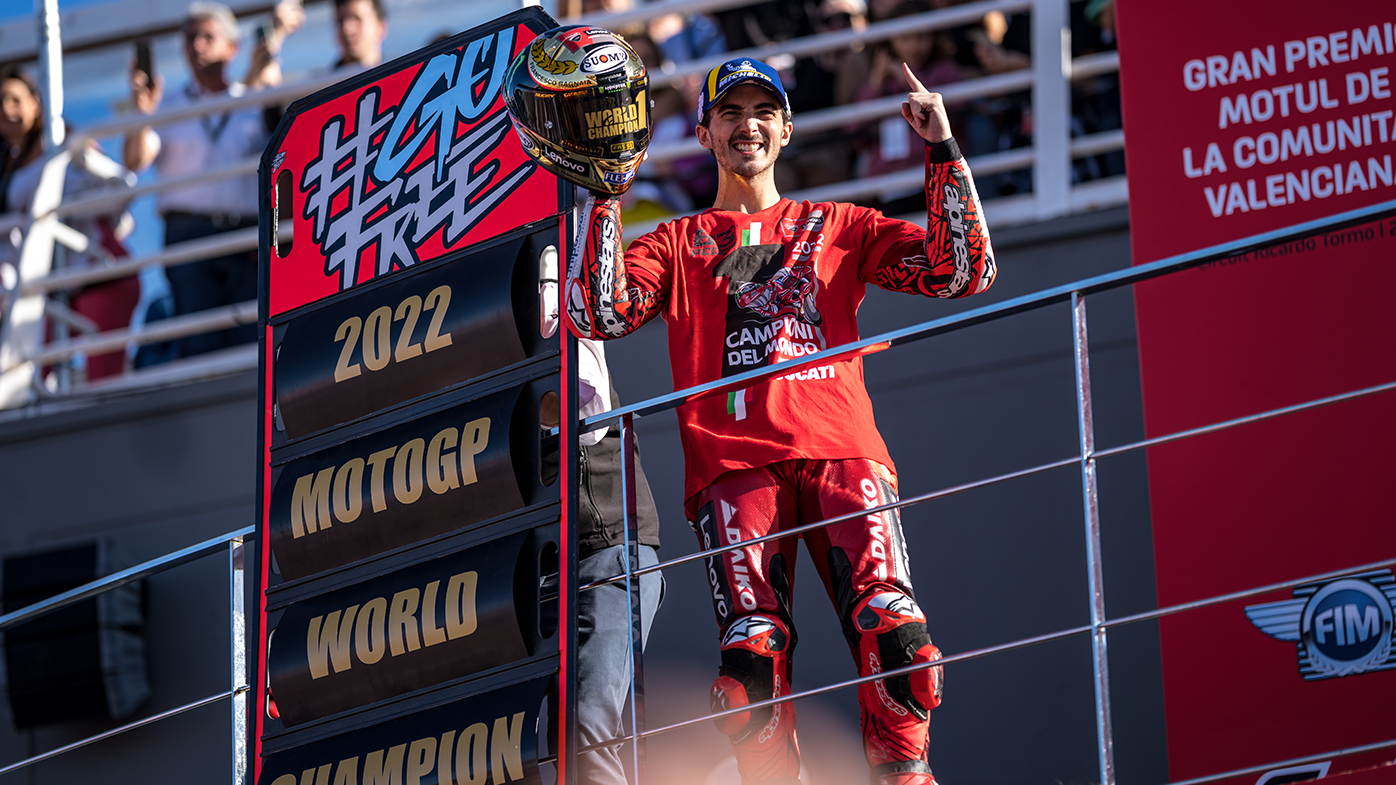 Ducati rider Francesco Bagnaia completes historic comeback to clinch maiden MotoGP title