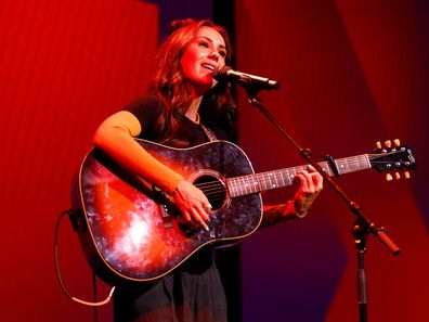 MELBOURNE, AUSTRALIA - NOVEMBER 27: Amy Shark performs during the 2023 W Awards at Crown Palladium on November 27, 2023 in Melbourne, Australia. (Photo by Dylan Burns/AFL Photos via Getty Images)